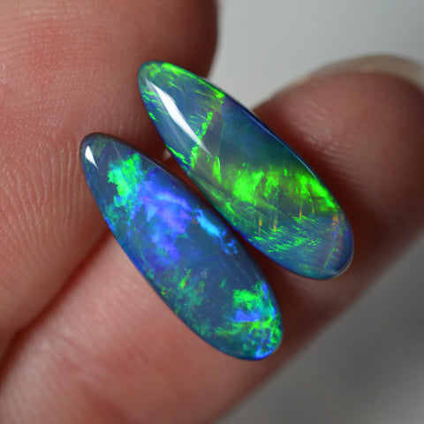 4.44ct Vivid Transparent Doublet Pair