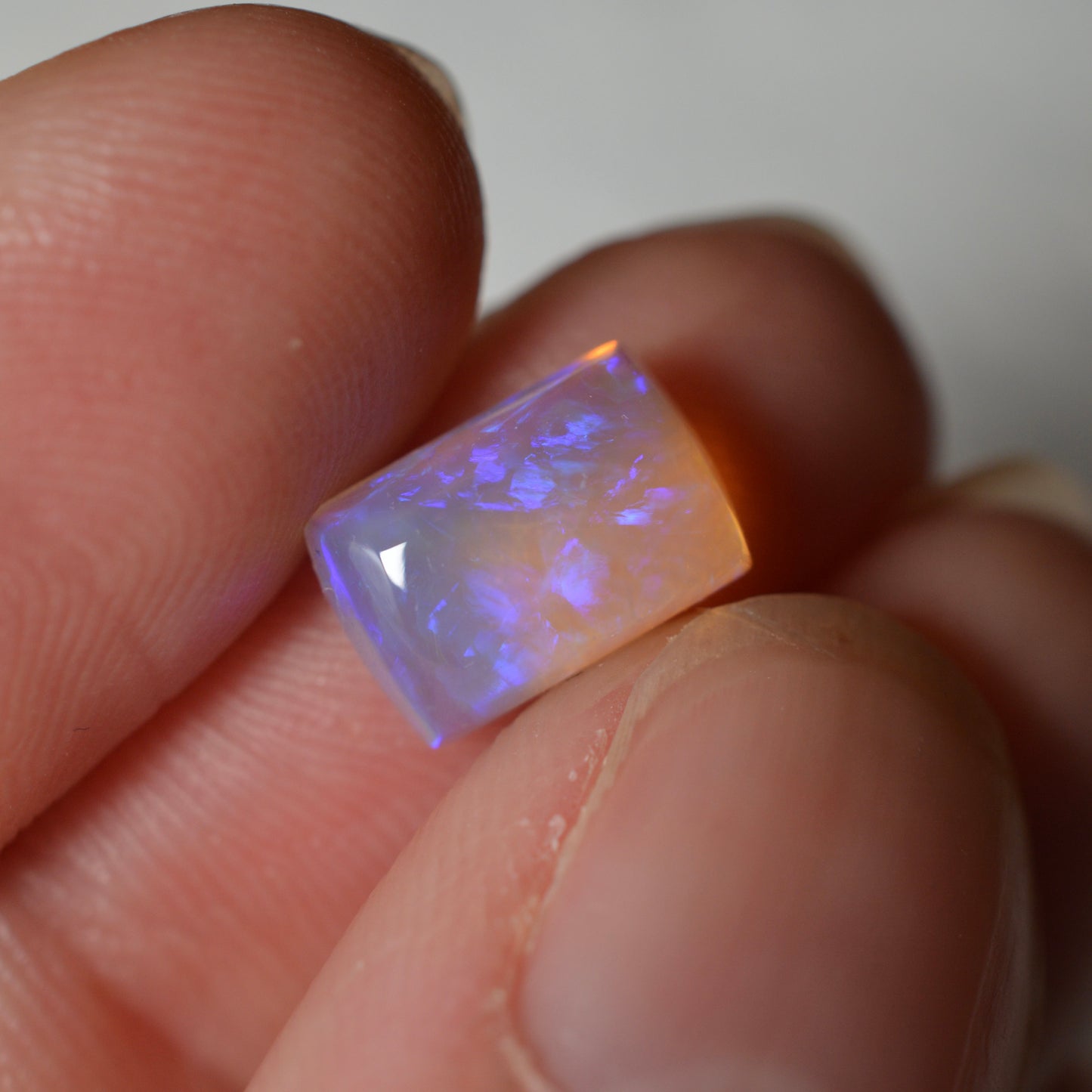 1.10ct Blue Purple Rectangular Crystal