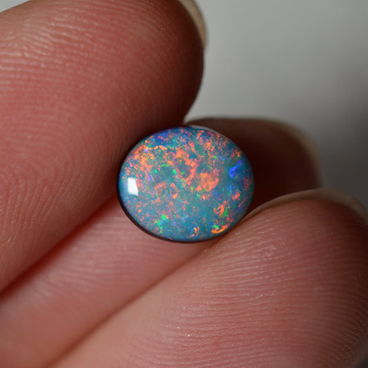9mm Pink & Peach Doublet Oval