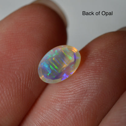 0.95ct Vivid Blue Crystal Oval