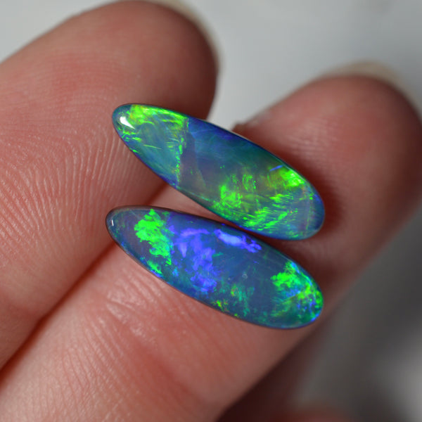 4.44ct Vivid Transparent Doublet Pair