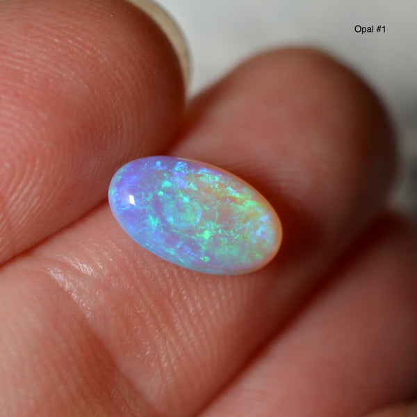 2.61ct Vivid Blue|Purple Crystal Oval Pair