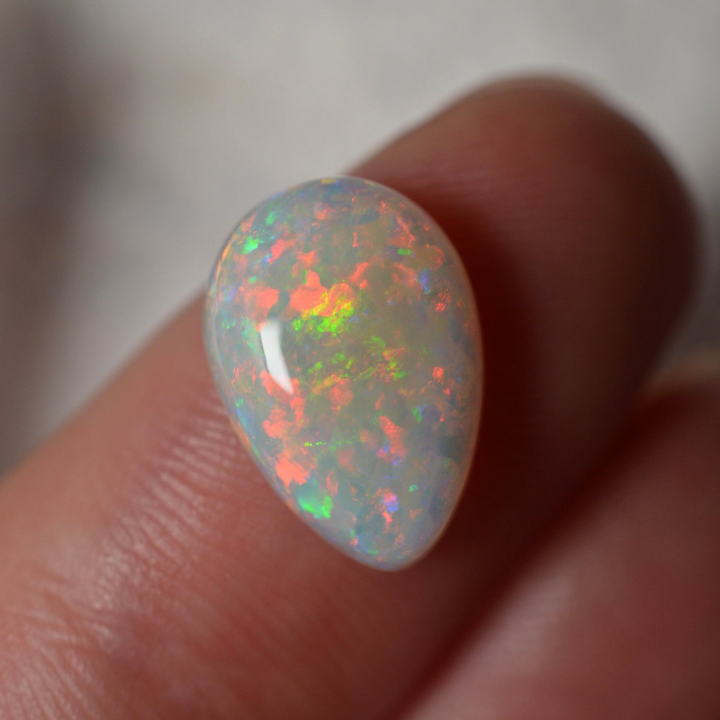 3.31ct Rainbow Tear Drop