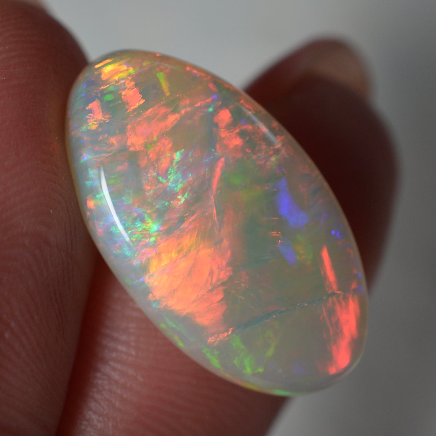 8.24ct Red Crystal Oval