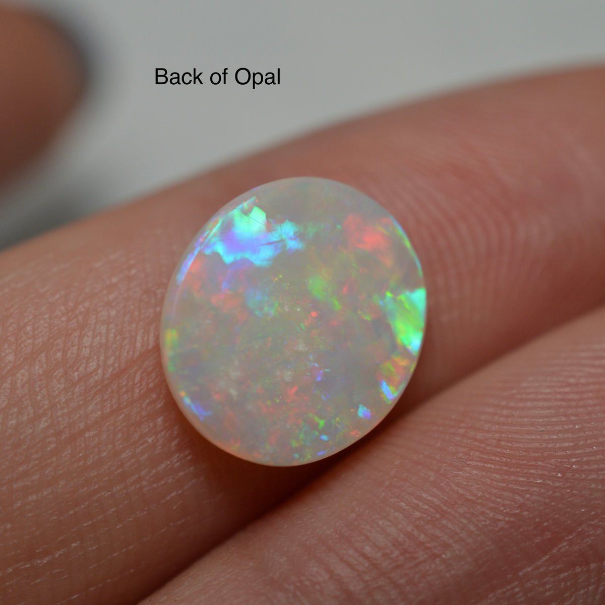 3.26ct Vibrant Red White Oval