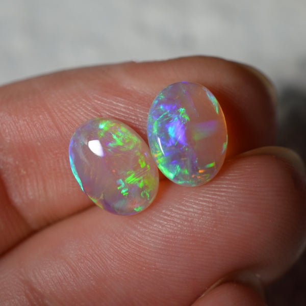 2.41ct Vivid (High Grade) Oval Pair
