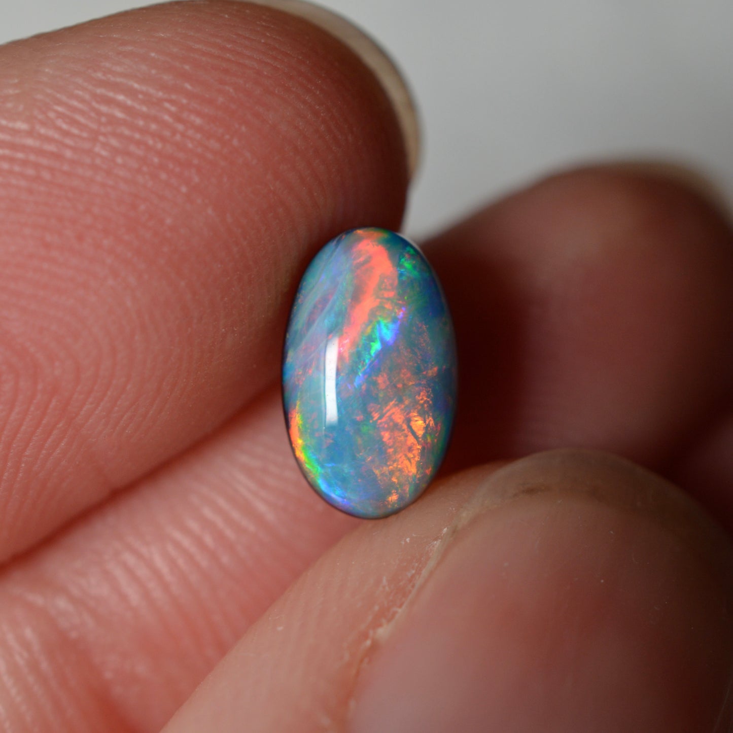 9mm Pink & Peach Doublet Oval
