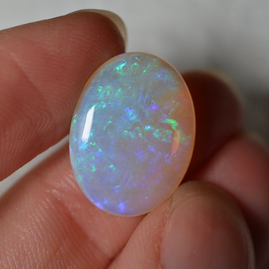 9.57ct Blue Green Crystal Oval