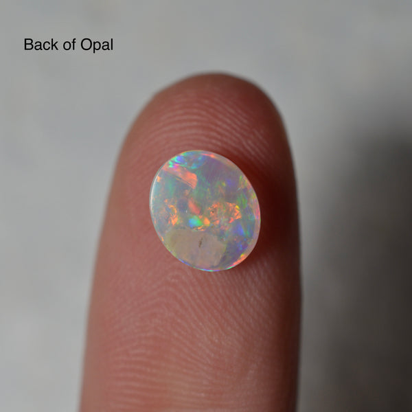 0.95ct Rainbow Pipe Crystal Oval