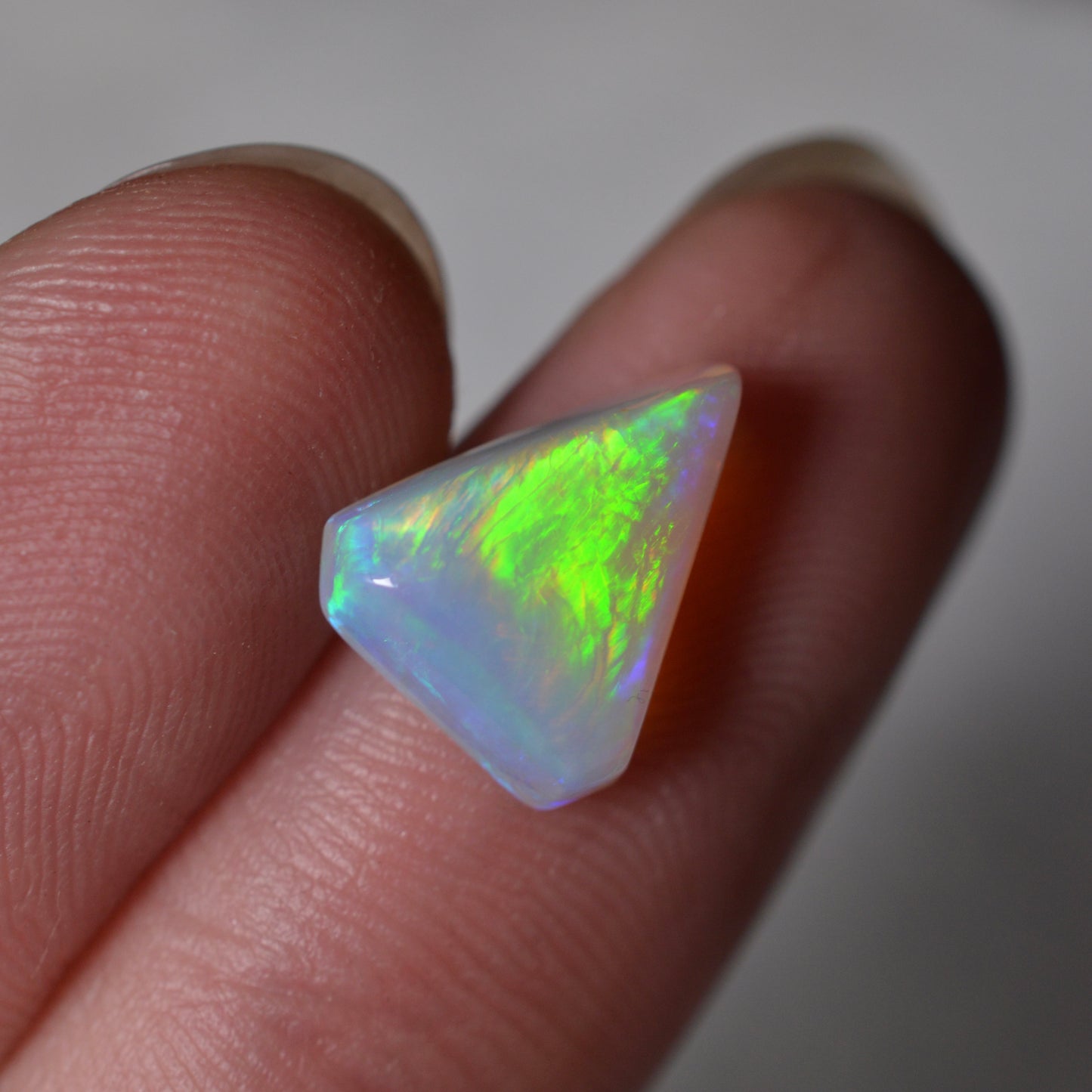2.38ct Vivid Neon Triangular Crystal