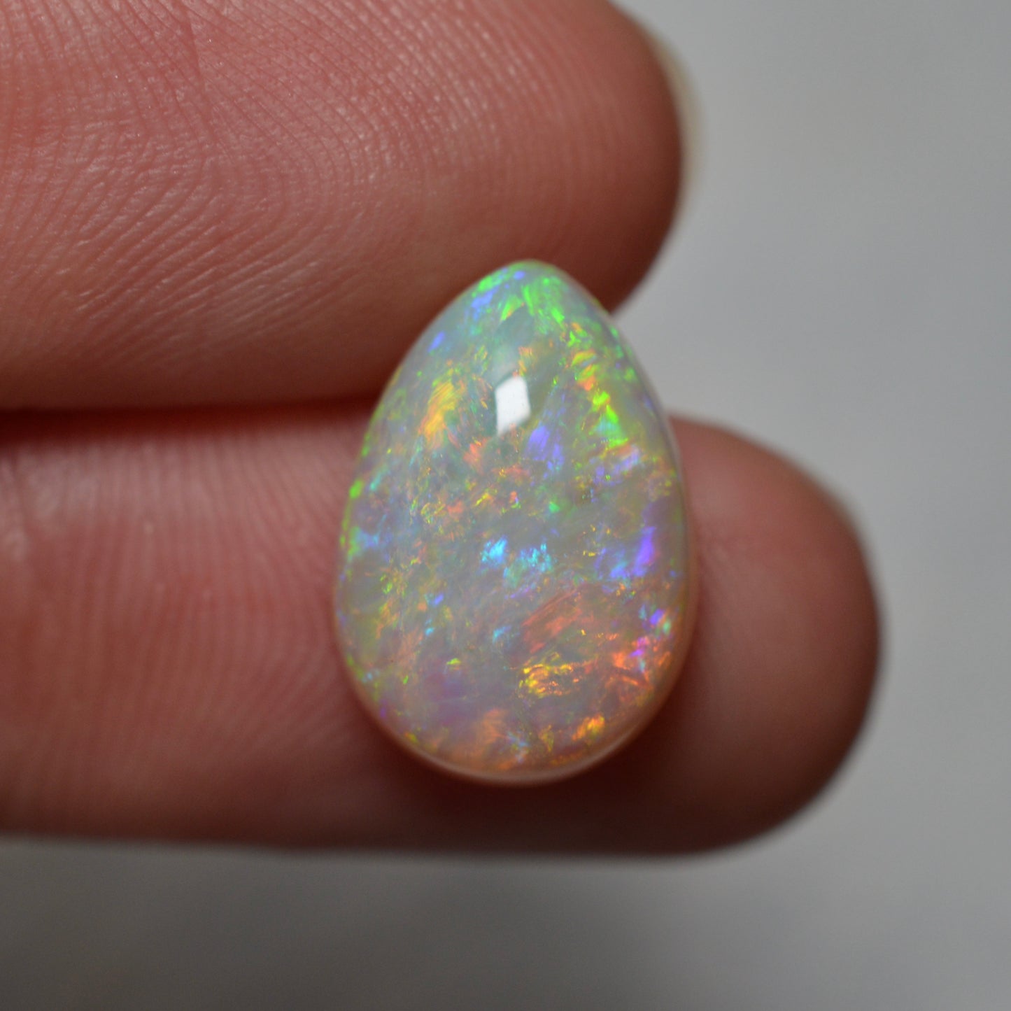 4.51ct Dark Crystal Rainbow Drop