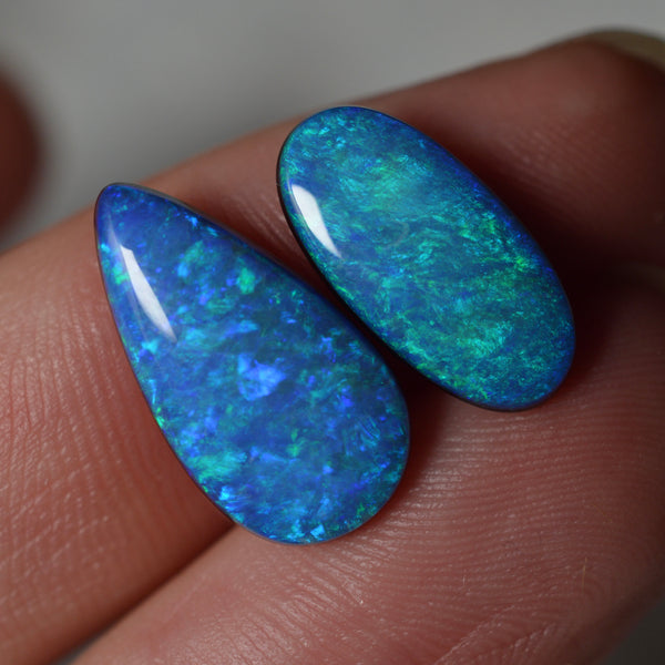 Domed Blue Doublet Drop