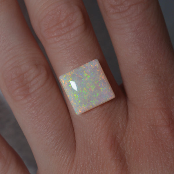 9.10ct Vivid Domed Square