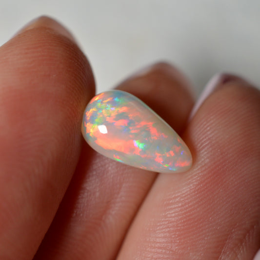 1.87ct Fire Red Tear Drop