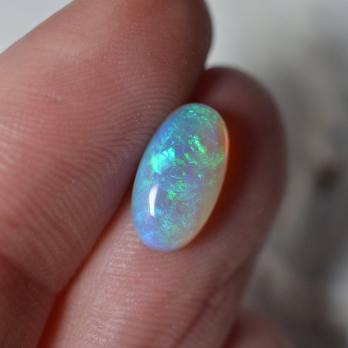 1.45ct Deep Blue Crystal Oval