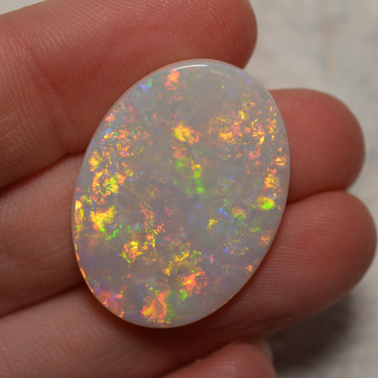 20.55ct Vivid White based Oval