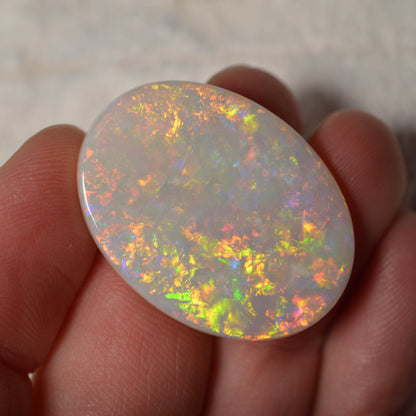 20.55ct Vivid White based Oval